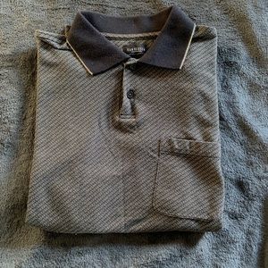 Van Heusen Textile Back & Tan Polo